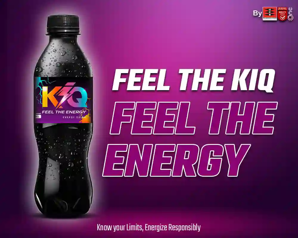 Boisson Énergisantes KIQ produites par UCB.