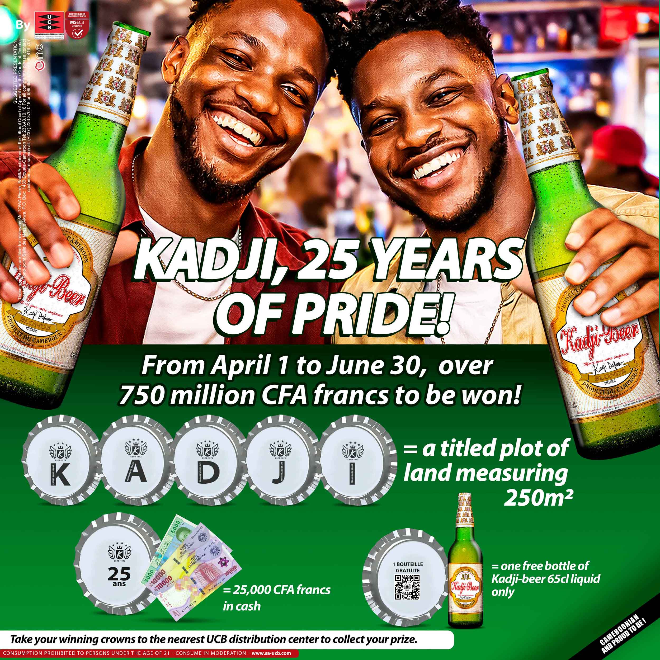 Promotion Kadji Beer — 25 years of pride